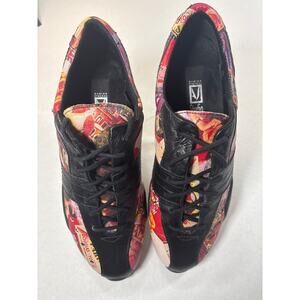 Vintage Andrew Stevens Studio Kelly Photo Print Lace Up Shoes-Size 8